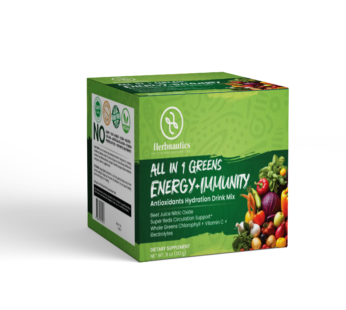 All in 1 Greens Energy + Immunity Powder 11 oz (White Tub)