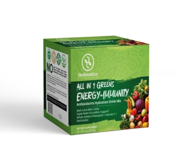 All in 1 Greens Energy + Immunity Powder 11 oz (White Tub)