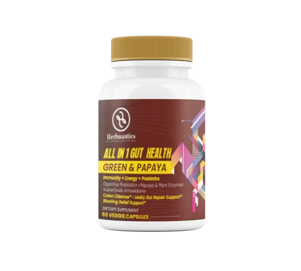All in 1 Gut Health Greens & Papaya Powder (11 oz (White Tub))