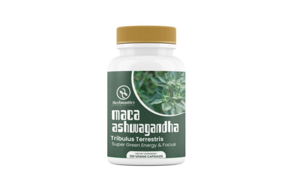 Maca + Ashwagandha Super Greens Energy & Focus 120C